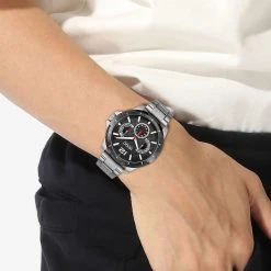 Hugo Gents Stainless Steel Black Bezel Watch -Outlet The Lux Evolve Store 75977011 xxl a3