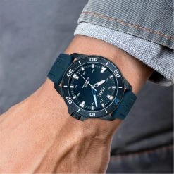 Hugo Gents Streetdiver Blue Silicone Strap Watch -Outlet The Lux Evolve Store 75979018 xxl a3