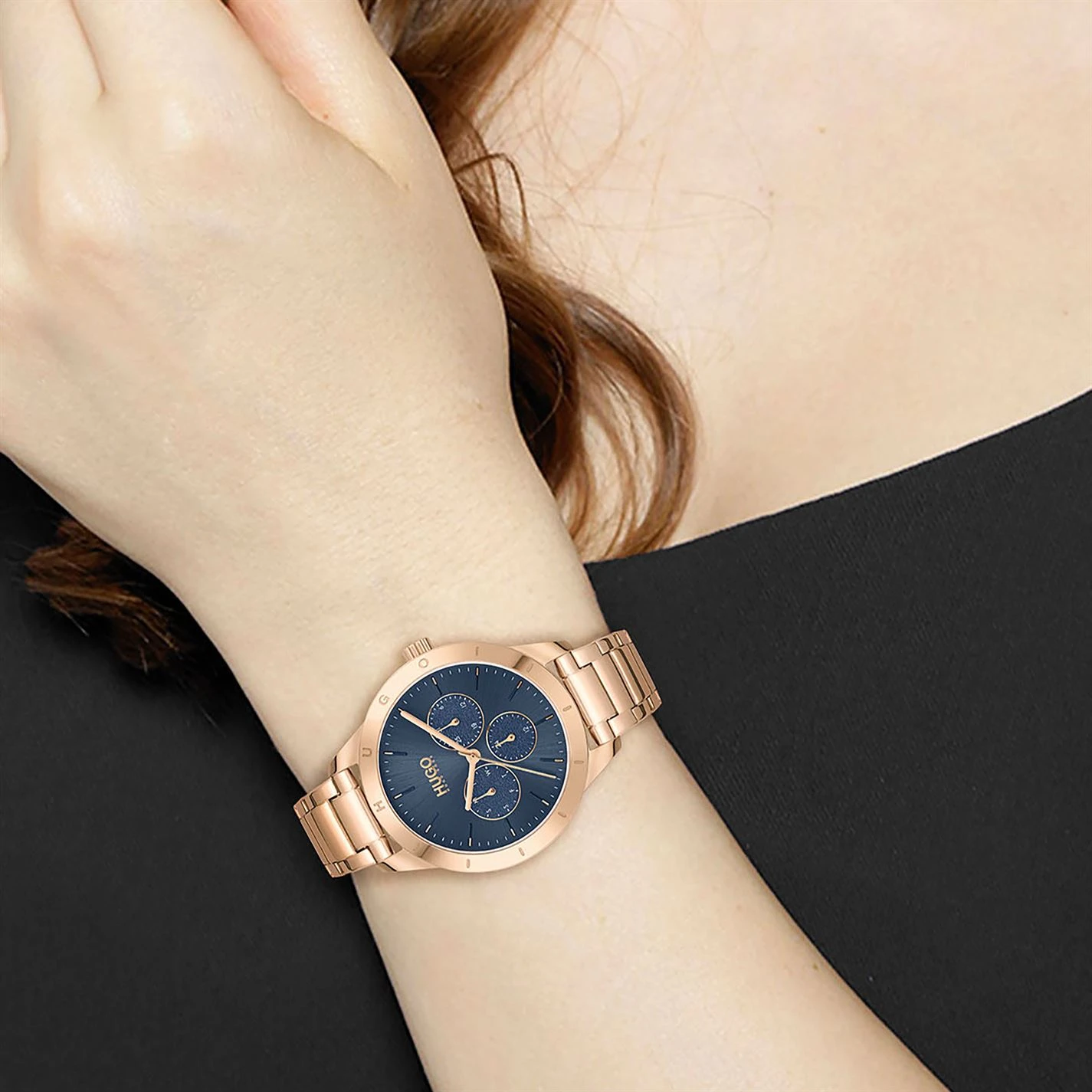 Hugo Ladies Friend Gold IP Stainless Steel Bracelet 4 Hugo Ladies Friend Gold IP Stainless Steel Bracelet - Image 4