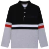 Boss Long Sleeve Stripe Polo Shirt