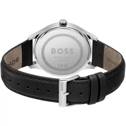 Boss Gents BOSS Elite Black Leather Strap Watch -Outlet The Lux Evolve Store 98628403 xxl a2