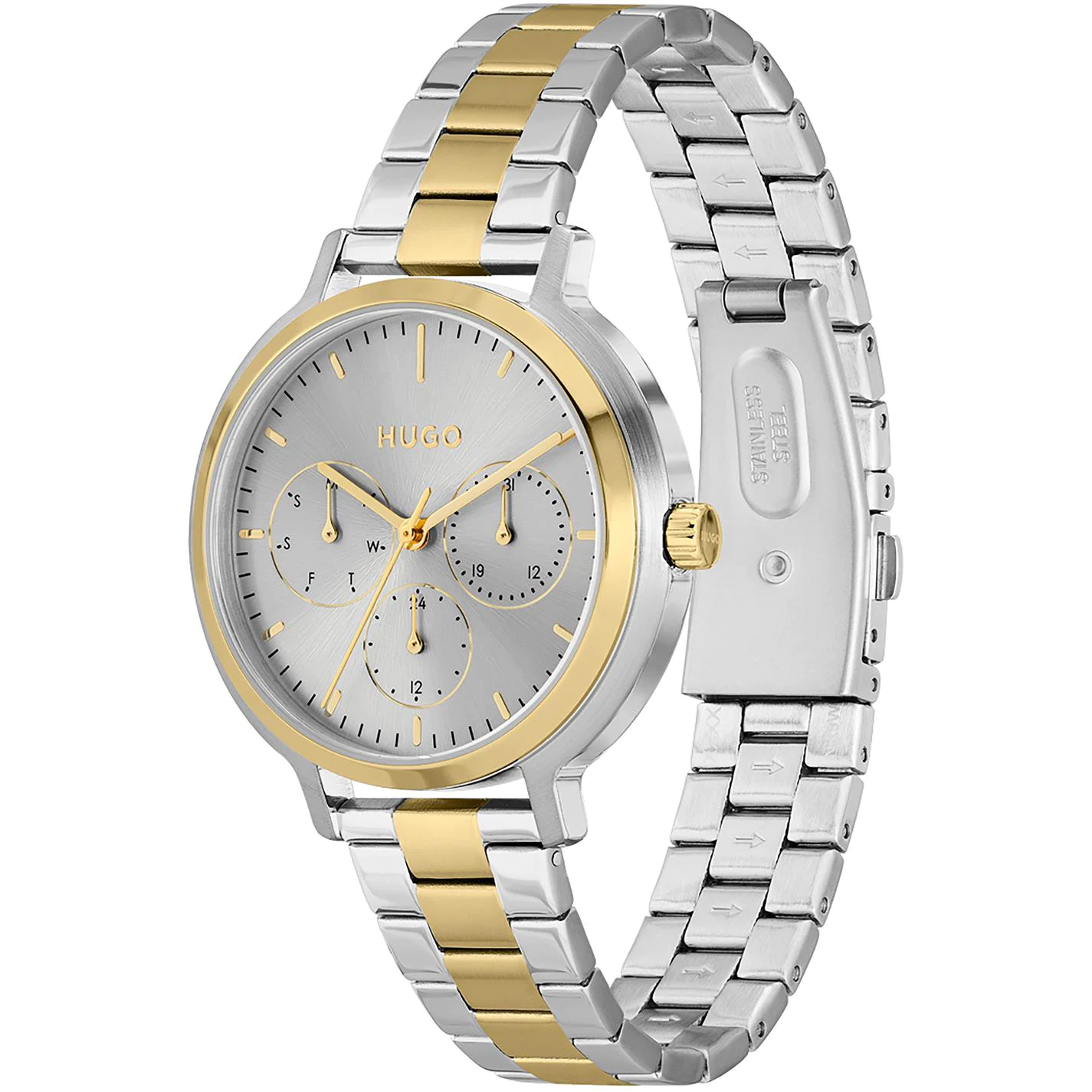 Hugo Ladies HUGO #EDGY Two-Tone Bracelet Watch 2 Hugo Ladies HUGO #EDGY Two-Tone Bracelet Watch - Image 2