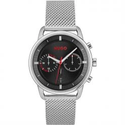 Hugo Gents HUGO #ADVISE Stainless Steel Mesh Strap Watch