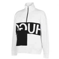 Hugo Hugo Darrius Reverse Logo Funnel Neck Sweatshirt -Outlet The Lux Evolve Store ai794701 xxl a11