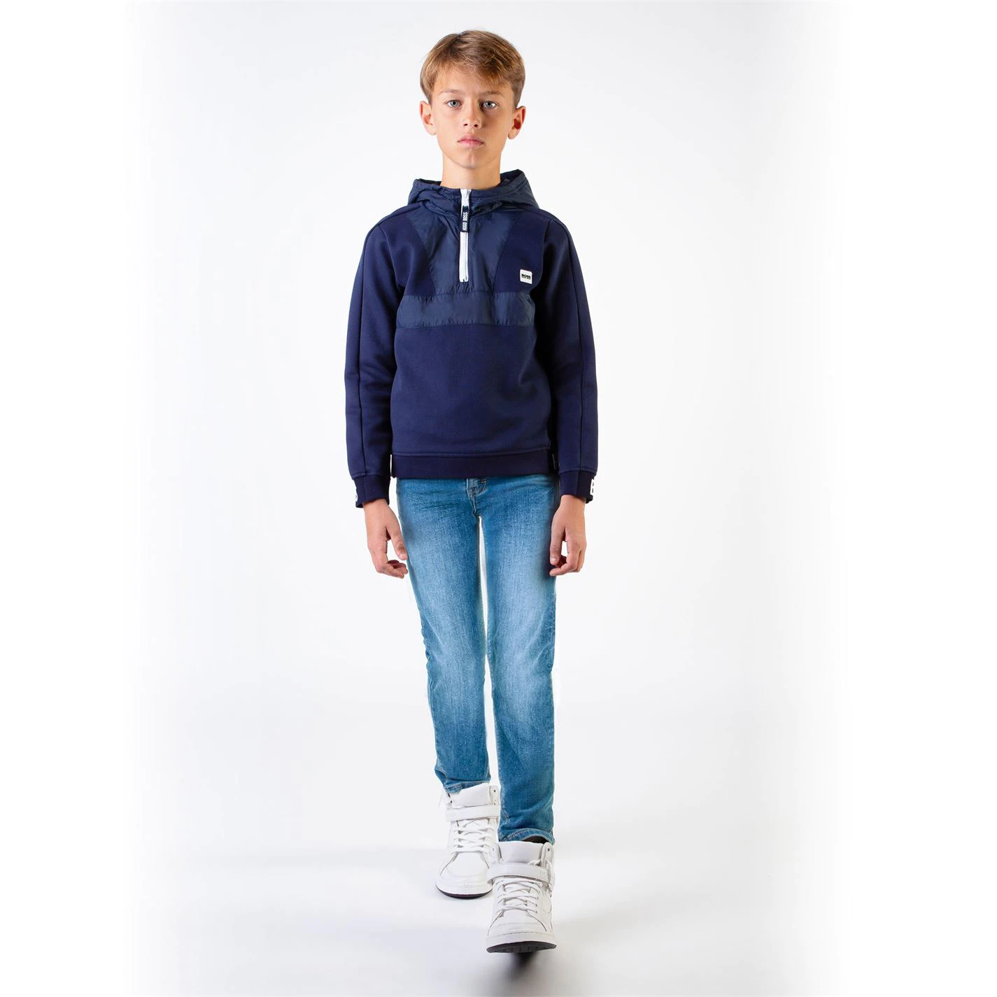 Boss Boys Blue Denim Knit Pants 2 Boss Boys Blue Denim Knit Pants - Image 2
