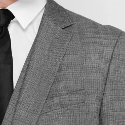 Boss Single Breasted Woven Texture Suit Jacket 22 Boss Single Breasted Woven Texture Suit Jacket -Outlet The Lux Evolve Store as818800 xxl a10