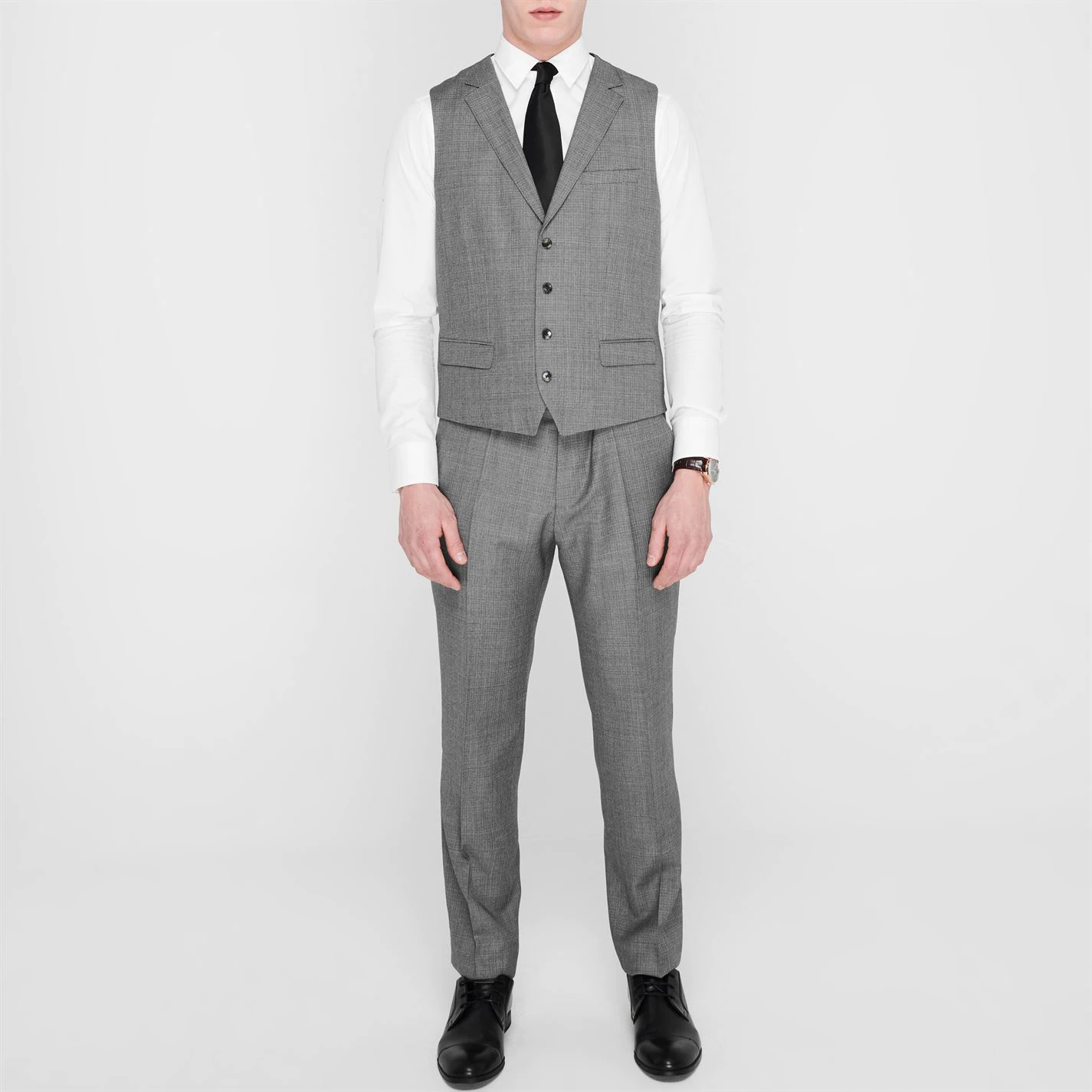 Boss Single Breasted Woven Texture Suit Jacket 4 Boss Single Breasted Woven Texture Suit Jacket - Image 4