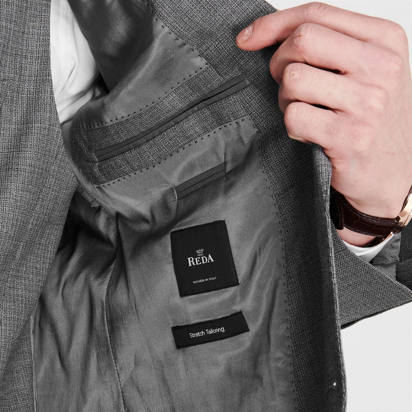 Boss Single Breasted Woven Texture Suit Jacket 7 Boss Single Breasted Woven Texture Suit Jacket - Image 7